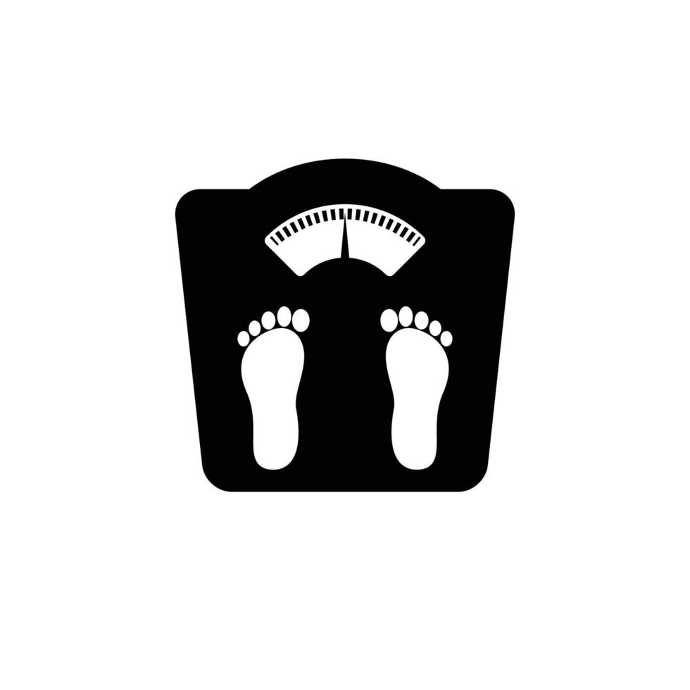 Floor scale icon vector logo design template