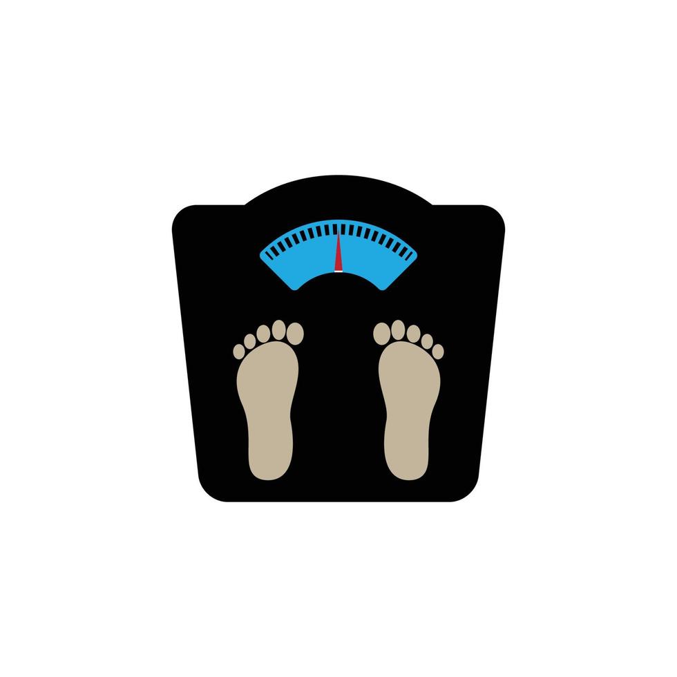 Floor scale icon vector logo design template