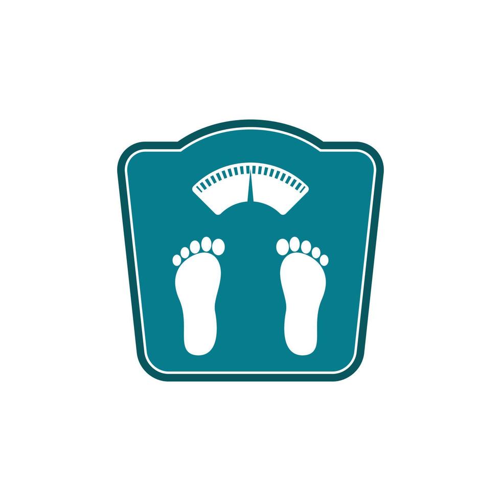 Floor scale icon vector logo design template