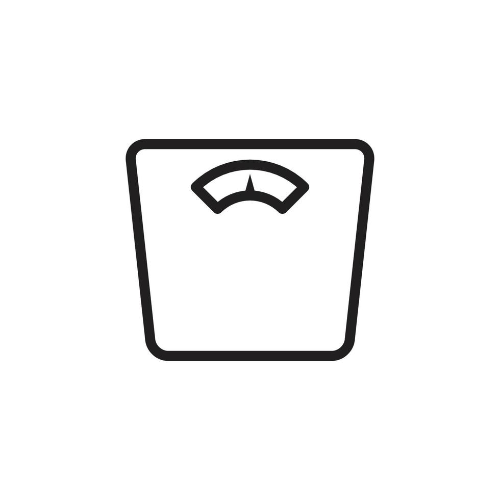 Floor scale icon vector logo design template