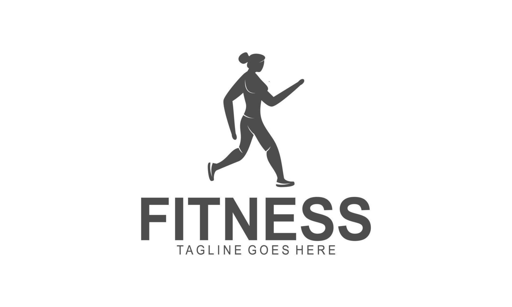 logotipo de entrenamiento. ejercicio físico, aeróbico y de entrenamiento en el gimnasio. vector