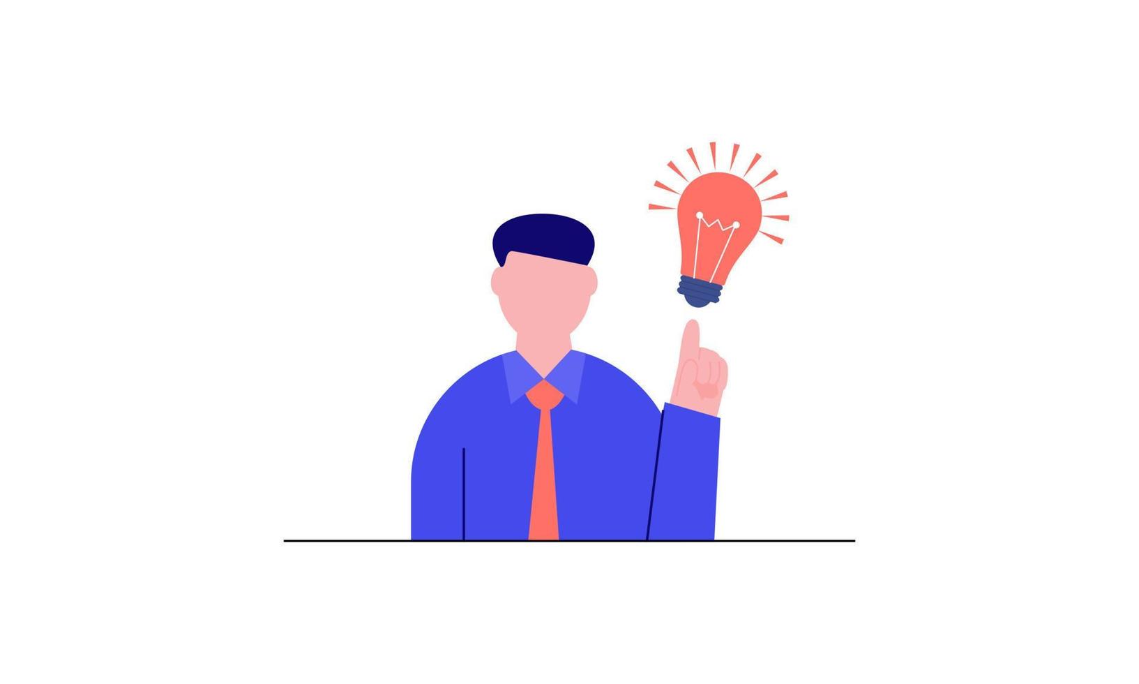 People shows gesture of a great idea creativity thinking concept vector