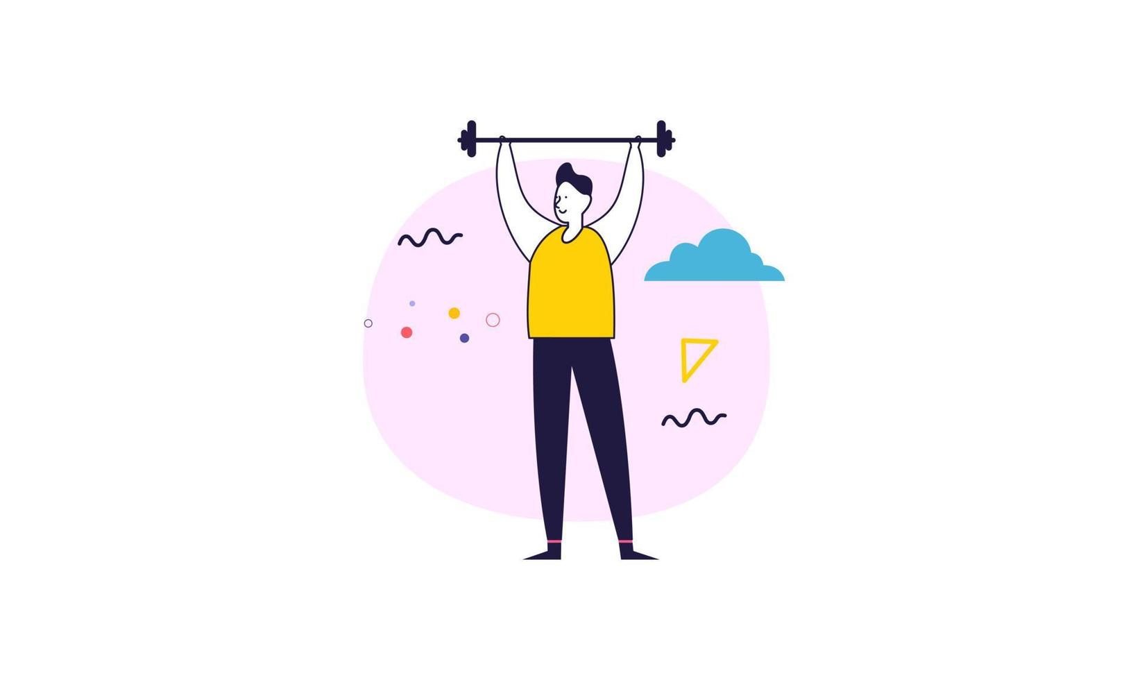 People doing sports activities illustration vector