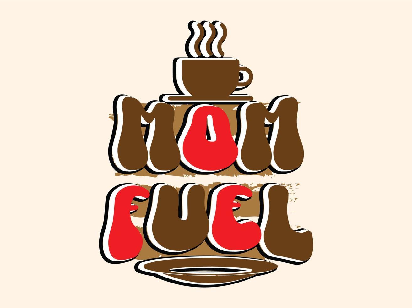 diseño de camisetas de café de moda, tipografía vintage y arte de letras, eslogan retro vector