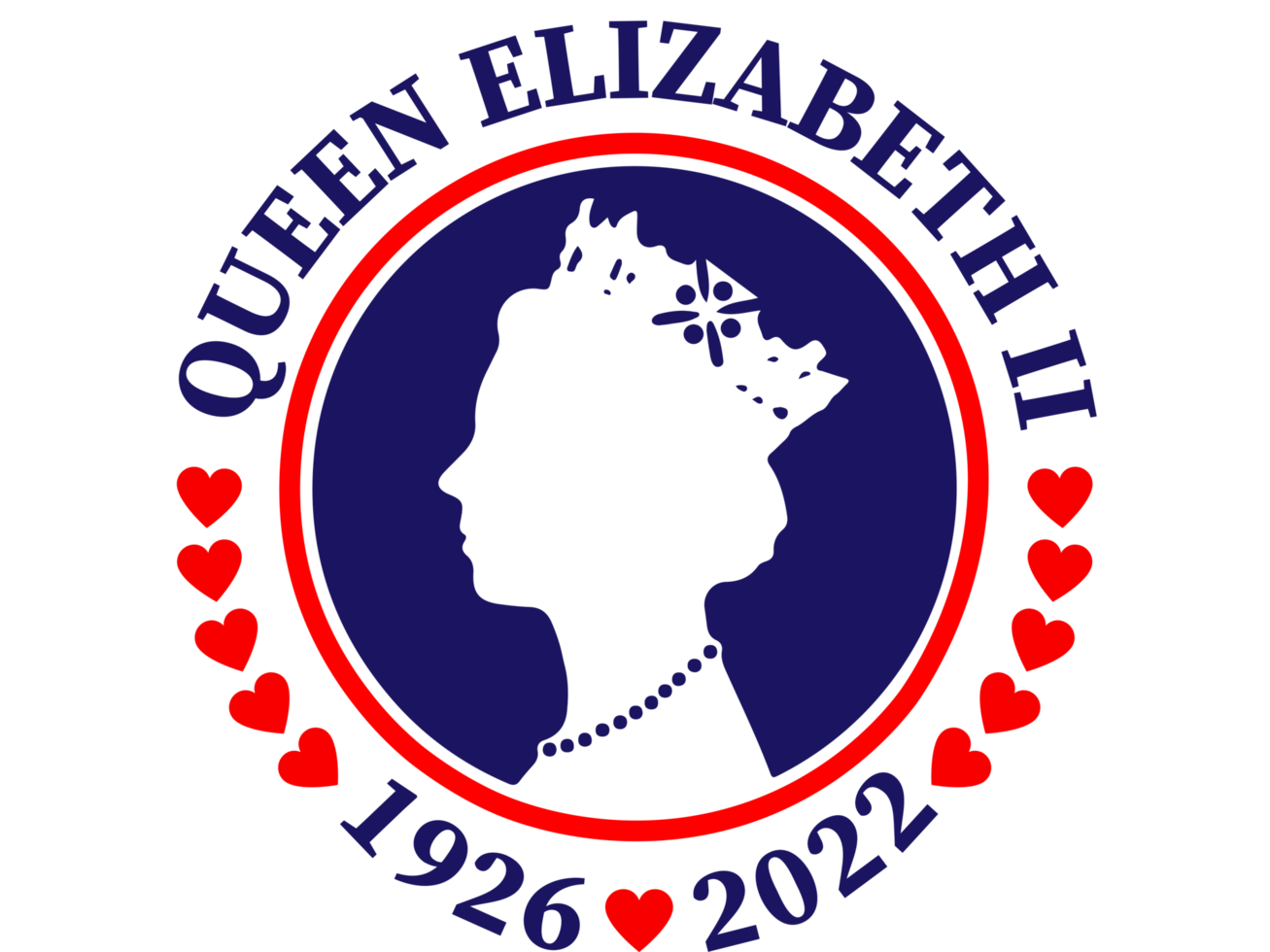 il della regina platino giubileo celebrazione sfondo con lato profilo di Regina Elisabetta nel corona. continuo linea arte o uno linea disegno png