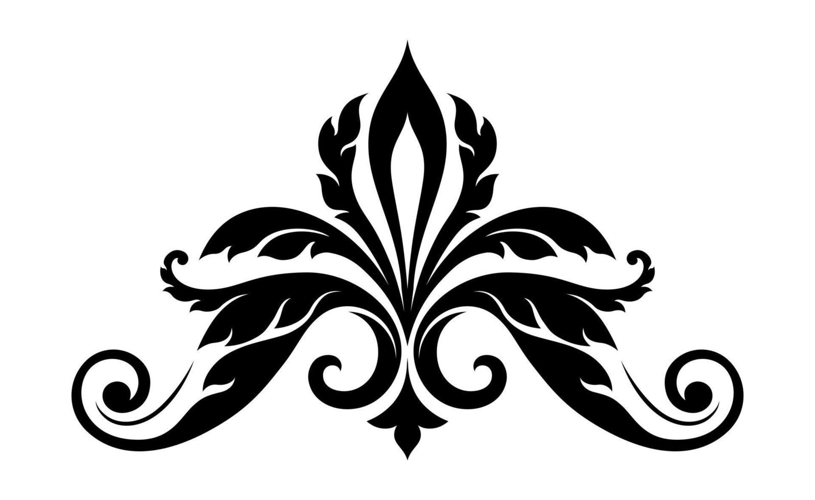 Traditional Thai Art Patterns In Baroque Style vector