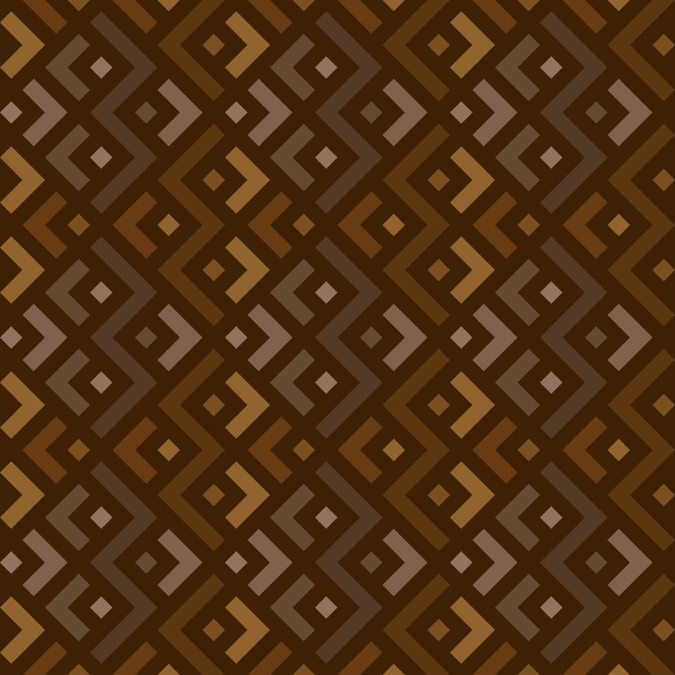 Brown color Zig Zag Shape Seamless Geometric Pattern vector