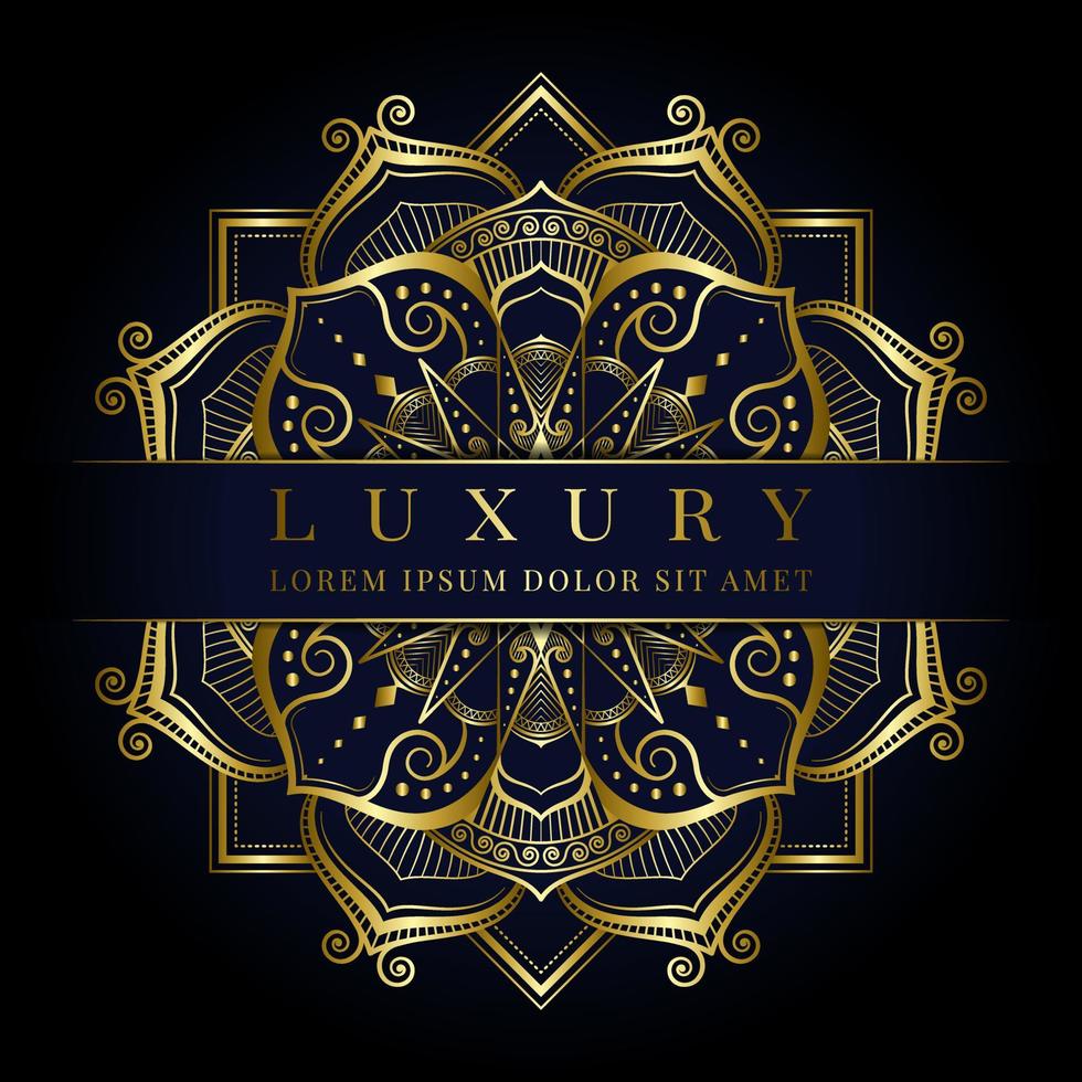 luxury mandala golden background vector