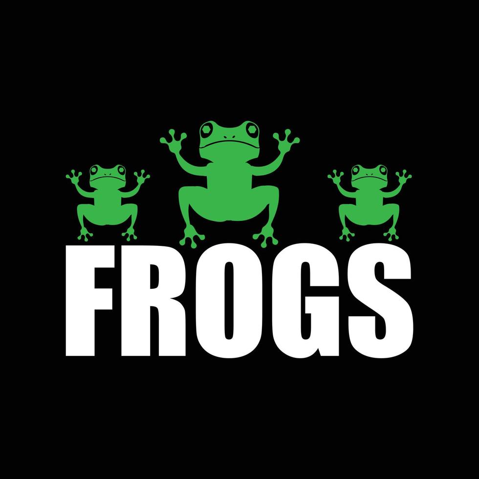 Frog T-shirt design vector