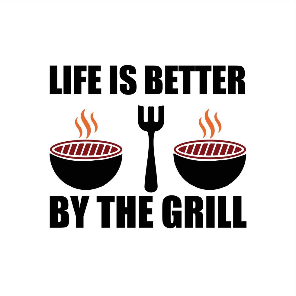 BBQ T-shirt design vector