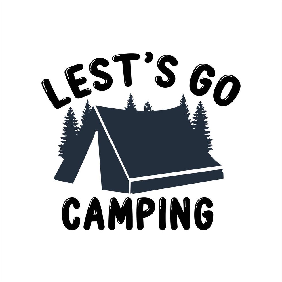 Camping T-shirt Design vector