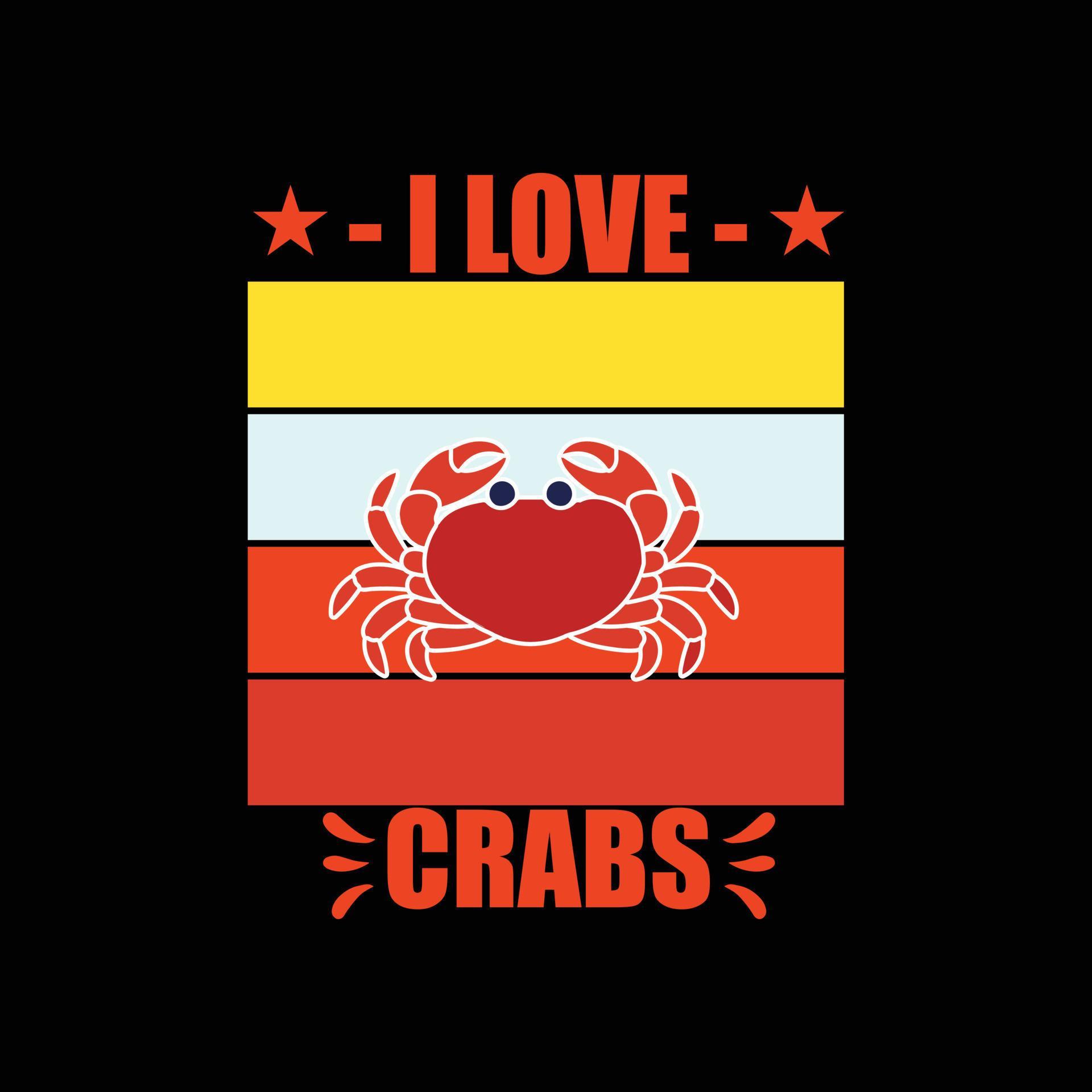 Crab Tshirt design 13530539 Vector Art at Vecteezy
