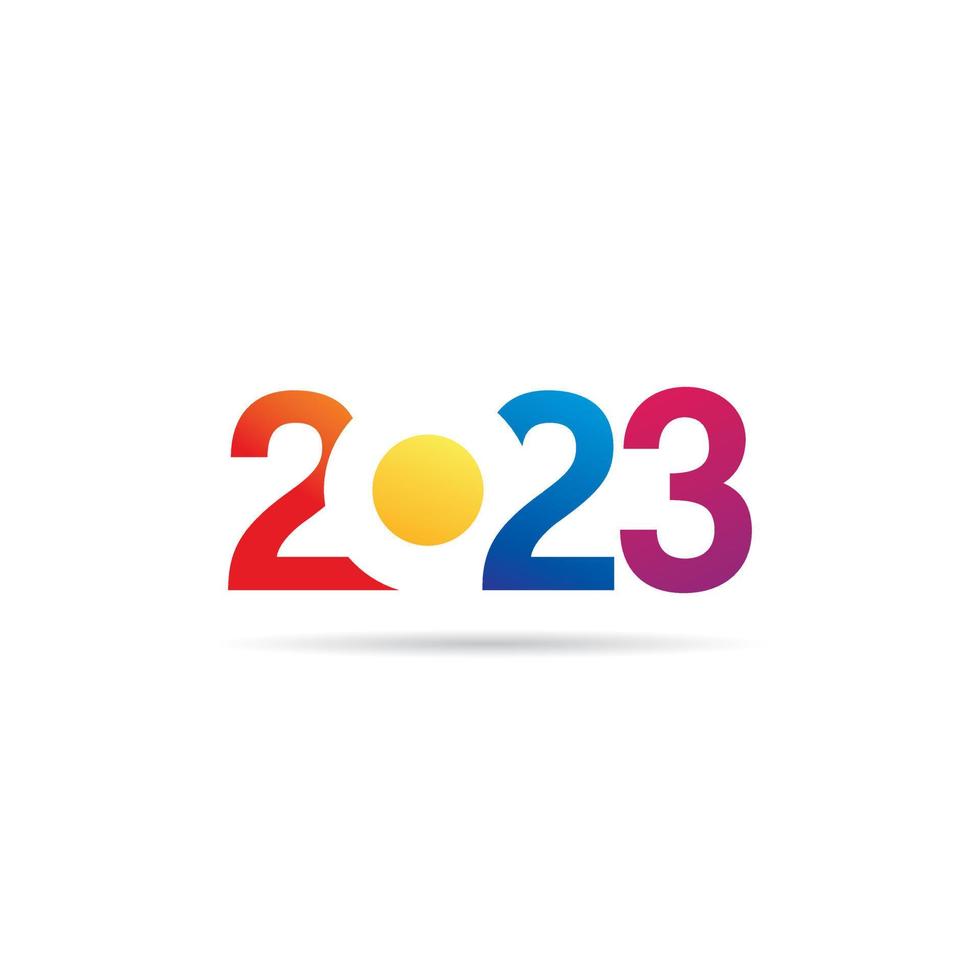 2023. 2023 year. 2023 Text design. Happy New Year 2023. 2023 Vector design illustration. 2023 number design typography for poster, template, banner, or greeting card for Happy new year