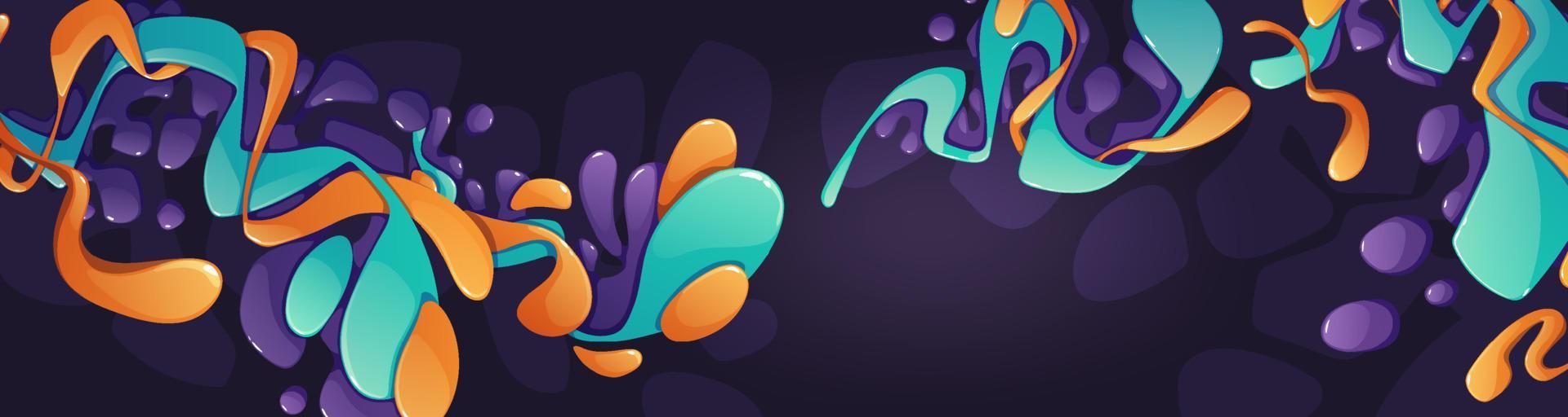 Art exhibition poster with abstract background vector