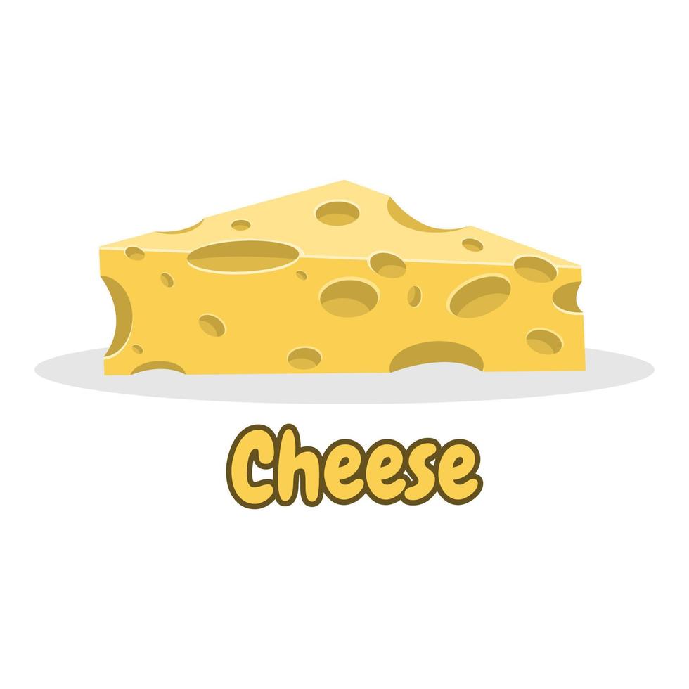 ilustración de comida deliciosa de queso vector