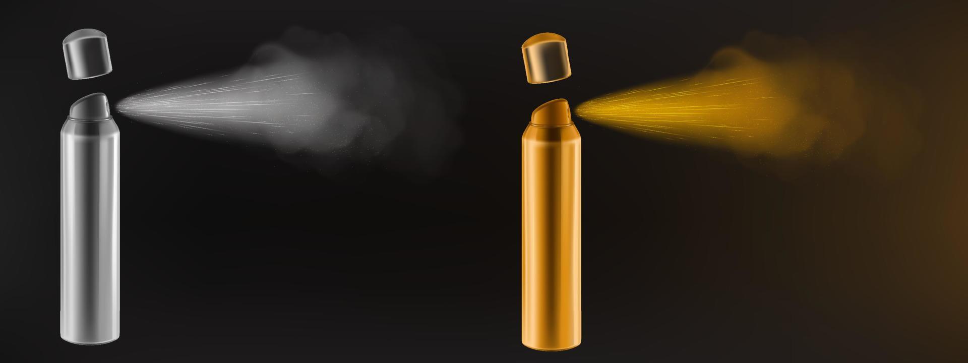 Spray, mist splash from aerosol bottle vector