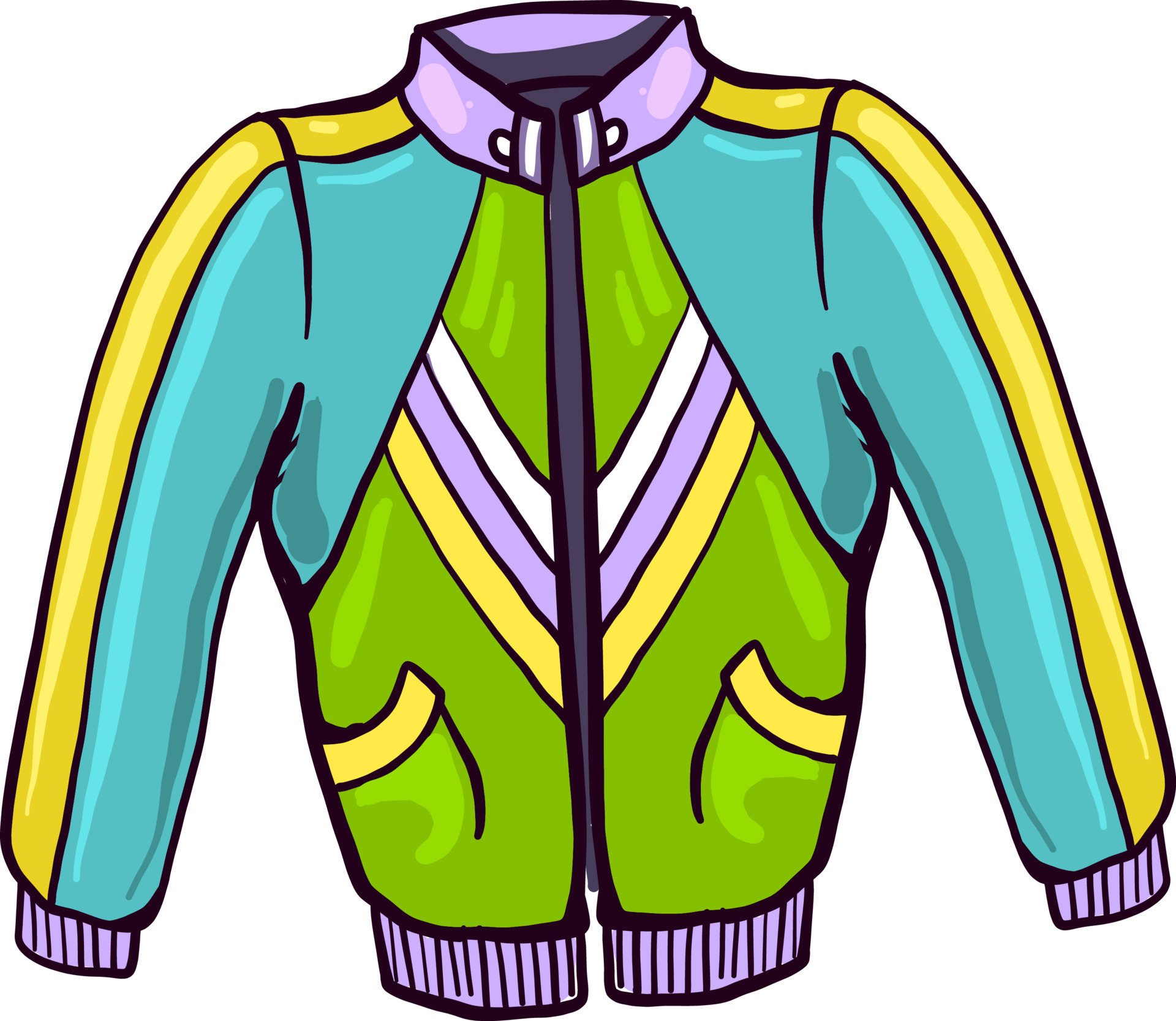 Colorful jacket, illustration, vector on white background. 13531433 ...