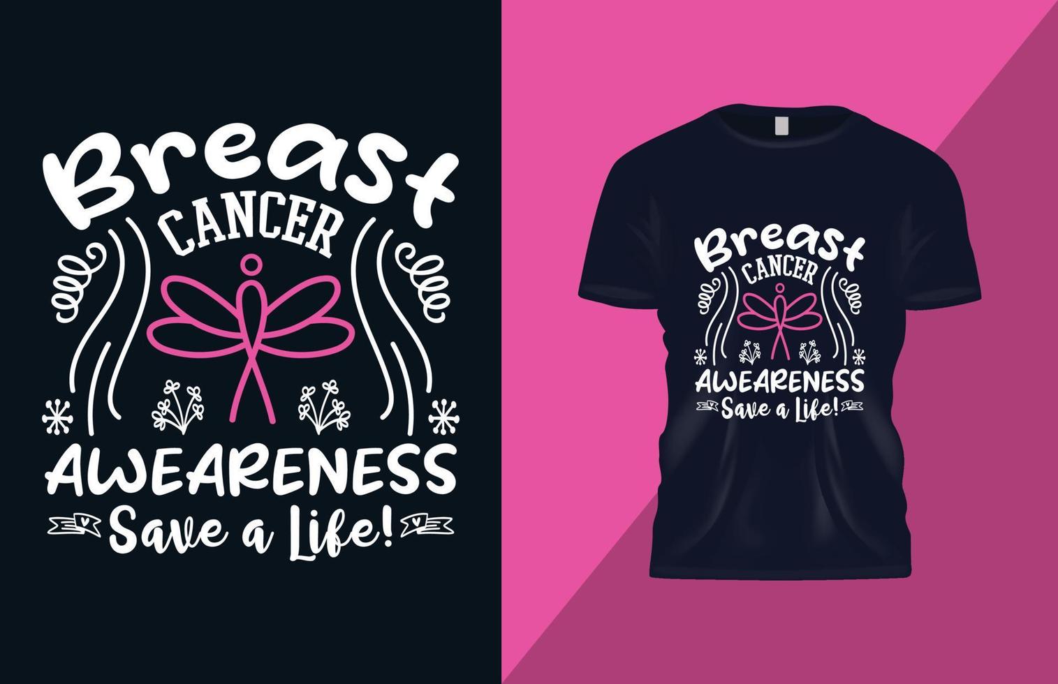 Breast Cancer Awareness T Shirt vector