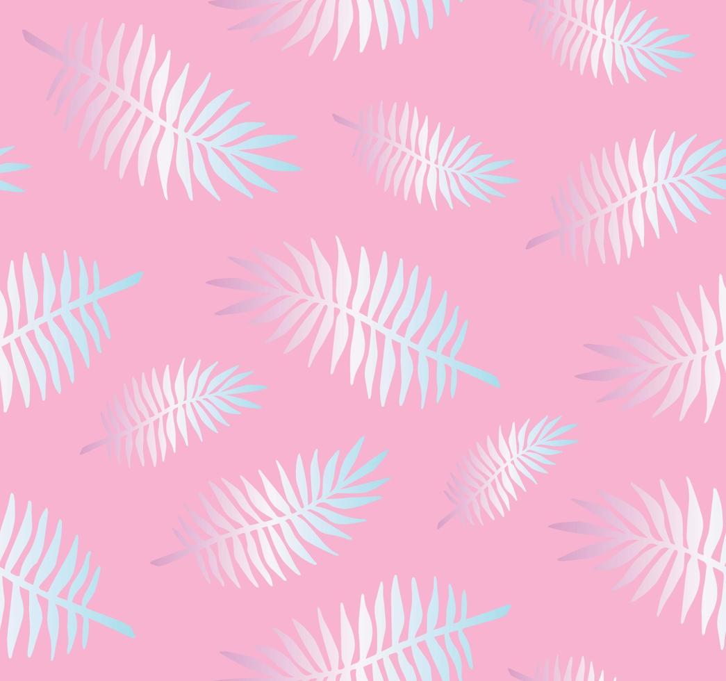 Vector seamless pattern of palm leaf