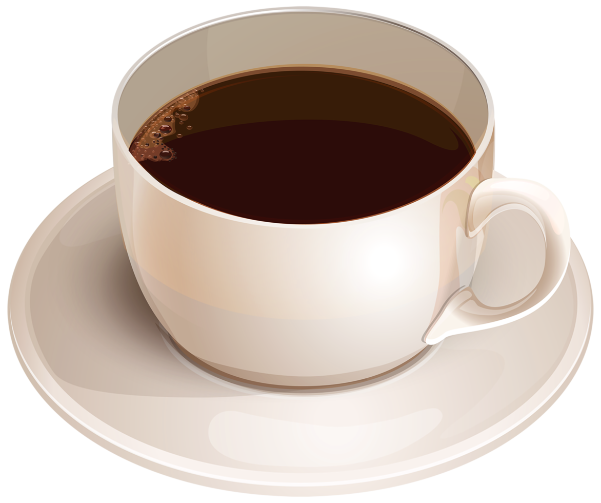 White Cup with Coffee png