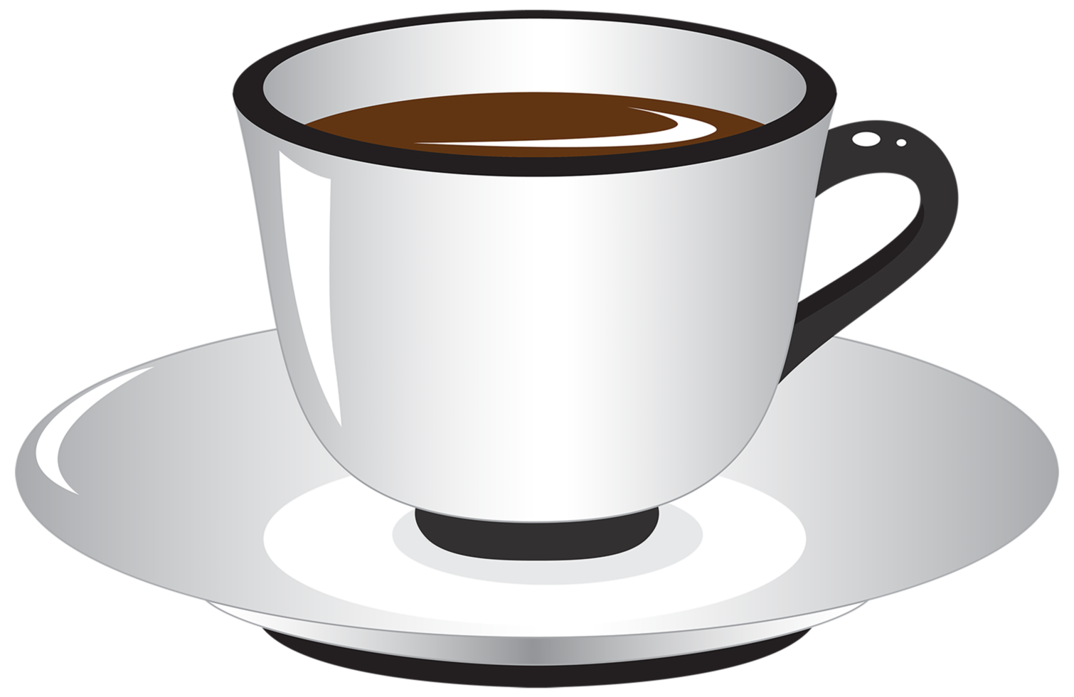 weiße und schwarze Kaffeetasse png