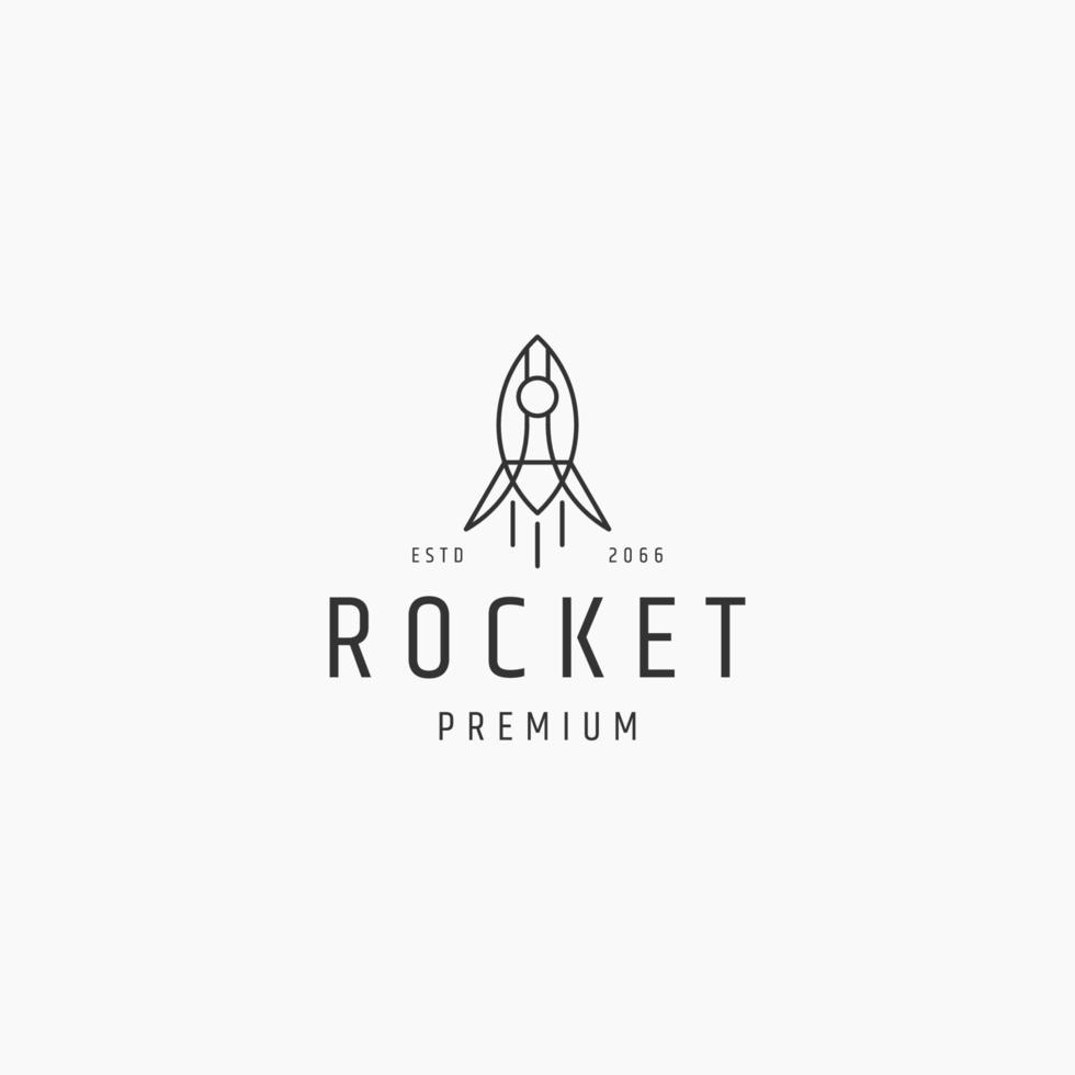 Rocket logo vector icon design template