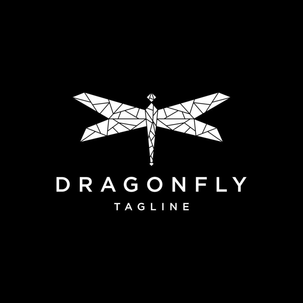 Dragonfly logo vector icon design template