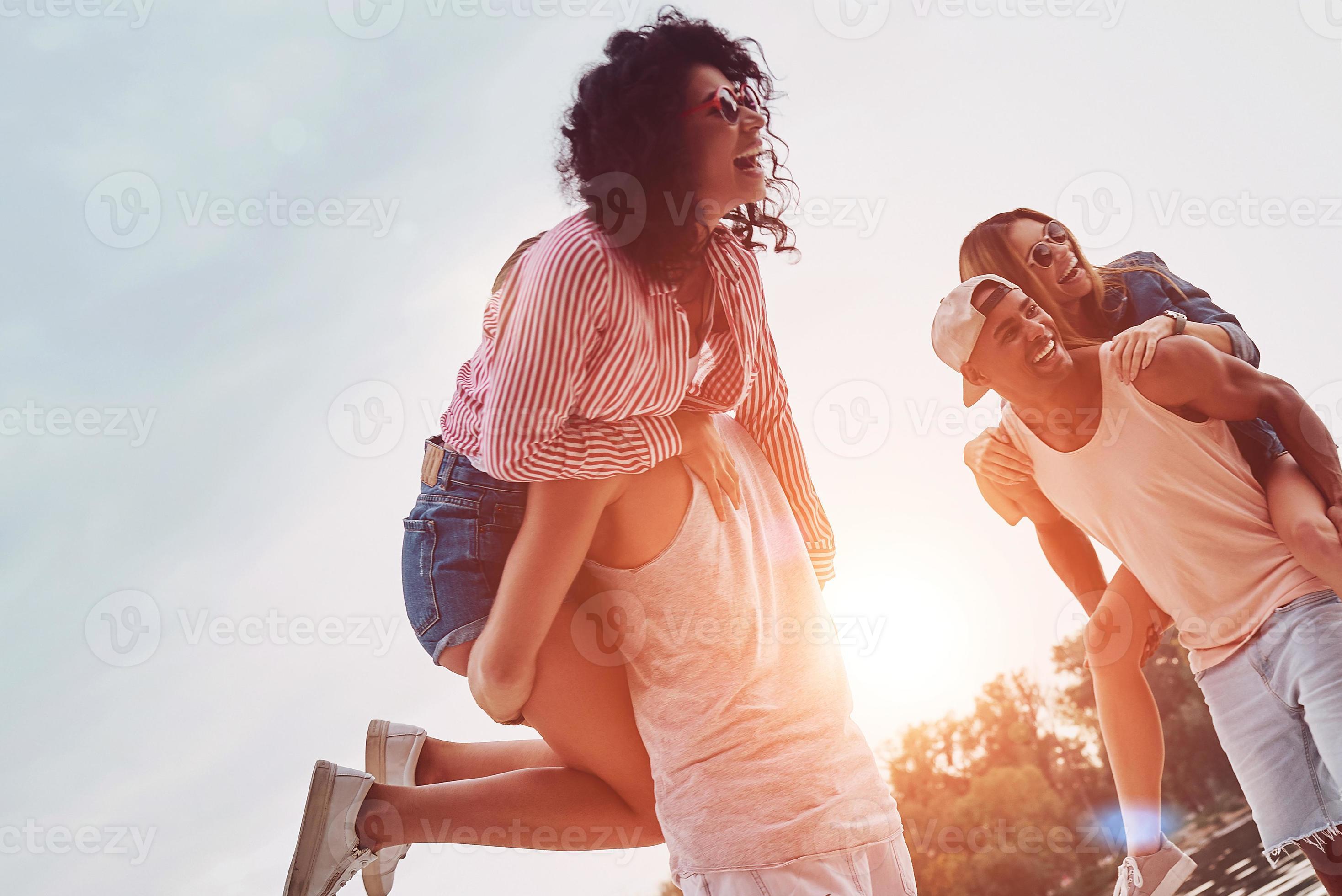 A young couple looking joyful and energized while dpending time together  Stock Photo - Alamy