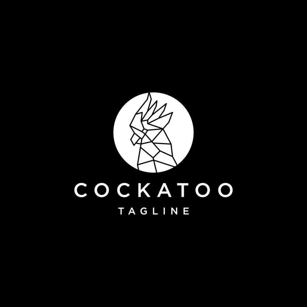 Cockatoo logo vector icon design template