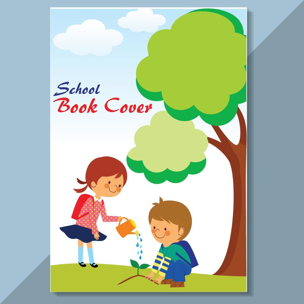 School Cover design kids cover vector