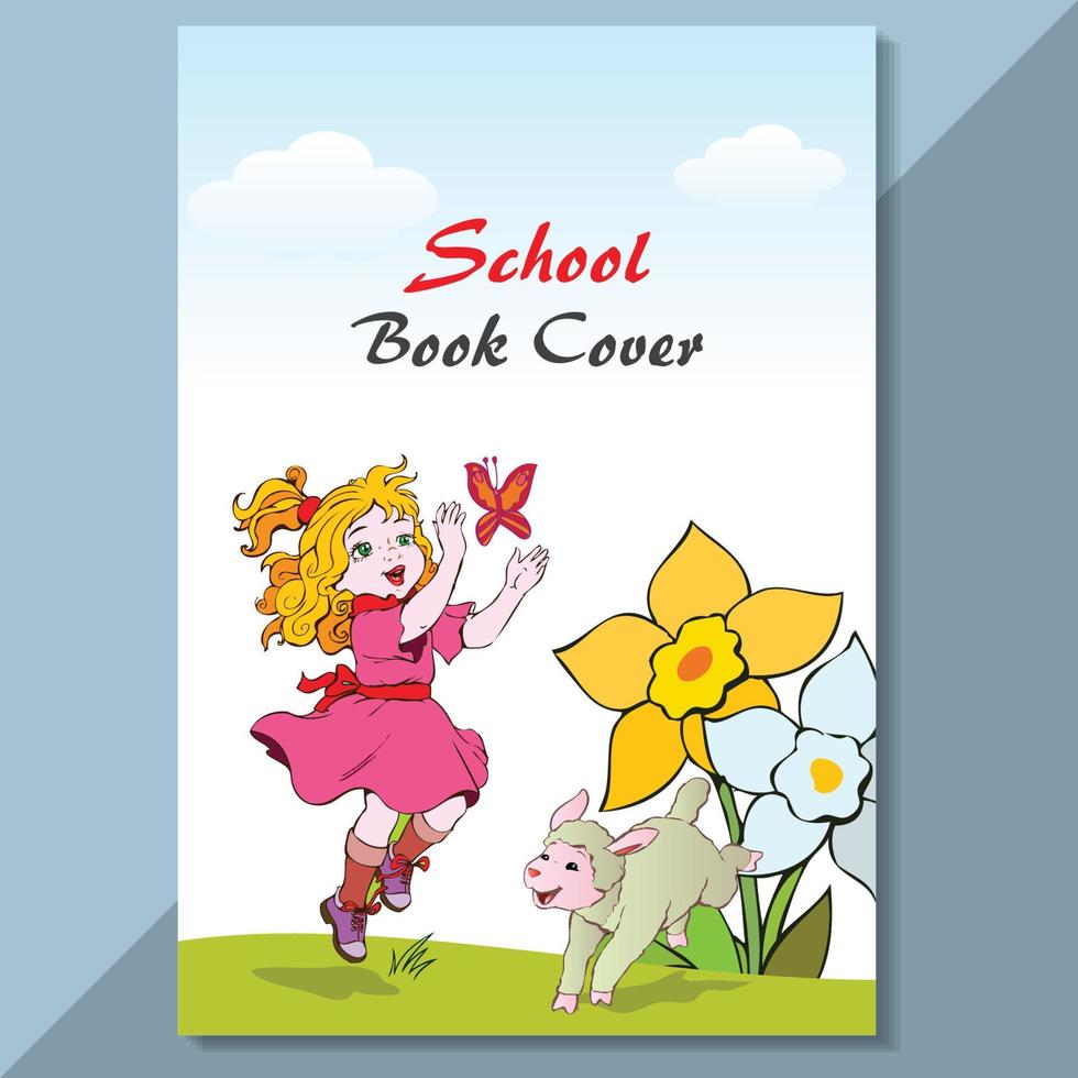 School Cover design kids cover vector