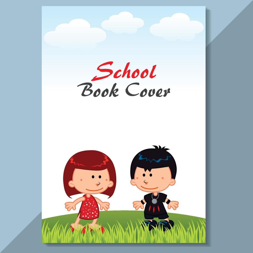 School Cover design kids cover vector
