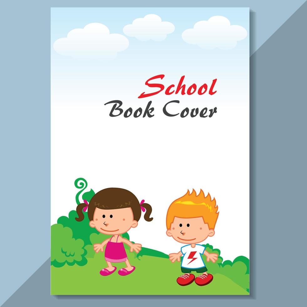 School Cover design kids cover vector