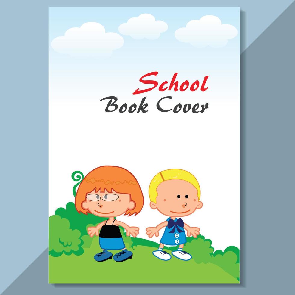 School Cover design kids cover vector