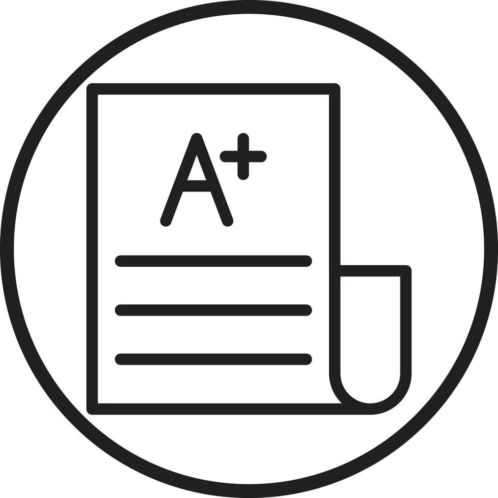 Exam Result Icon Style vector