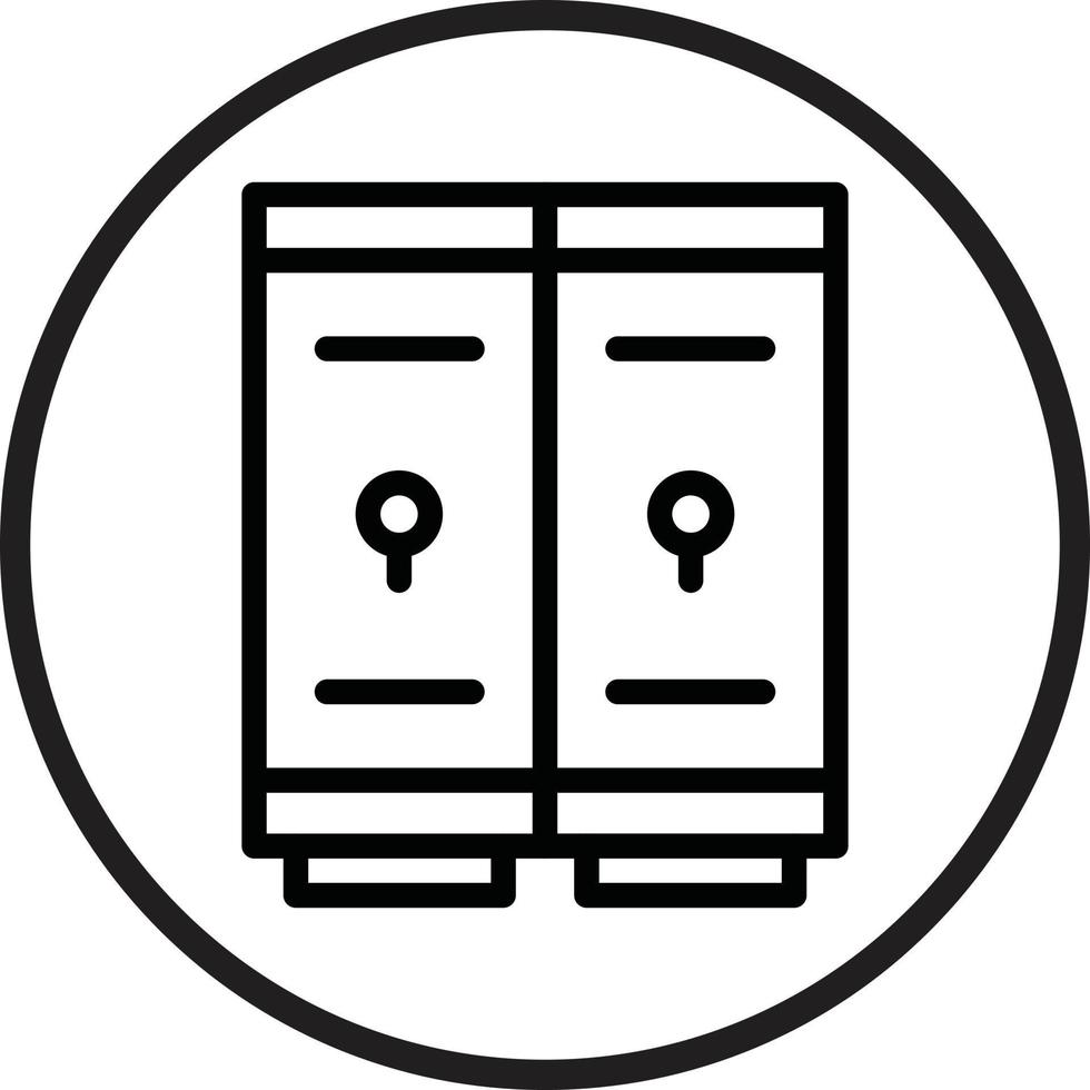 Lockers Icon Style vector