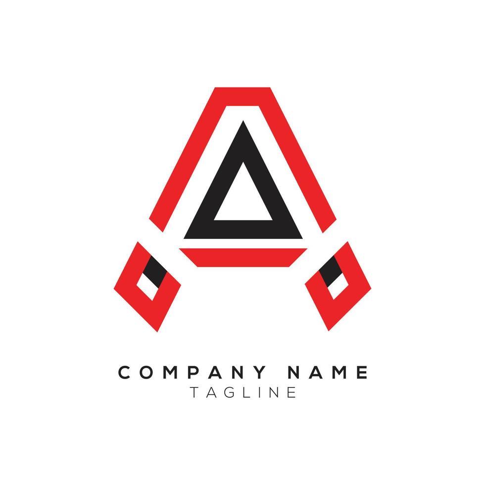 Letter A logo vector icon design template