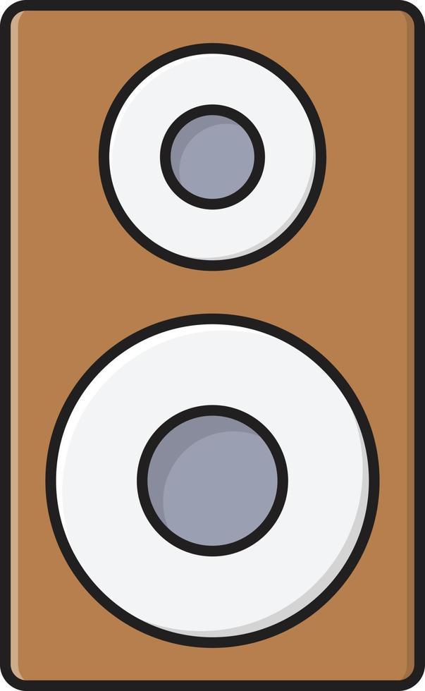 ilustración de vector de woofer en un fondo. símbolos de calidad premium. iconos vectoriales para concepto y diseño gráfico.