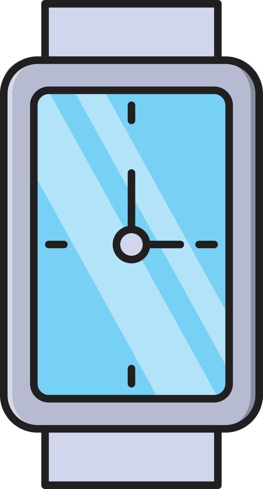 ilustración de vector de reloj de pulsera en un fondo. símbolos de calidad premium. iconos vectoriales para concepto y diseño gráfico.