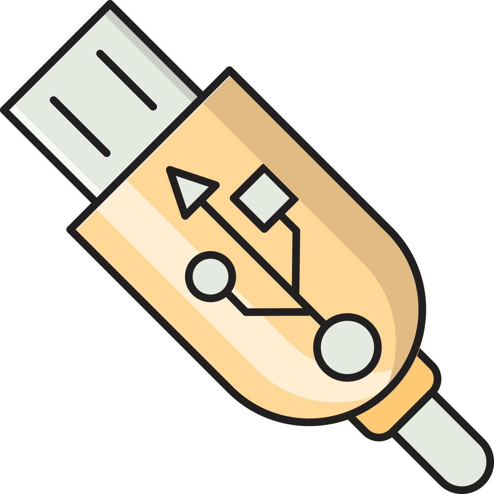 usb vector illustration on a background.Premium quality symbols.vector icons for concept and graphic design.