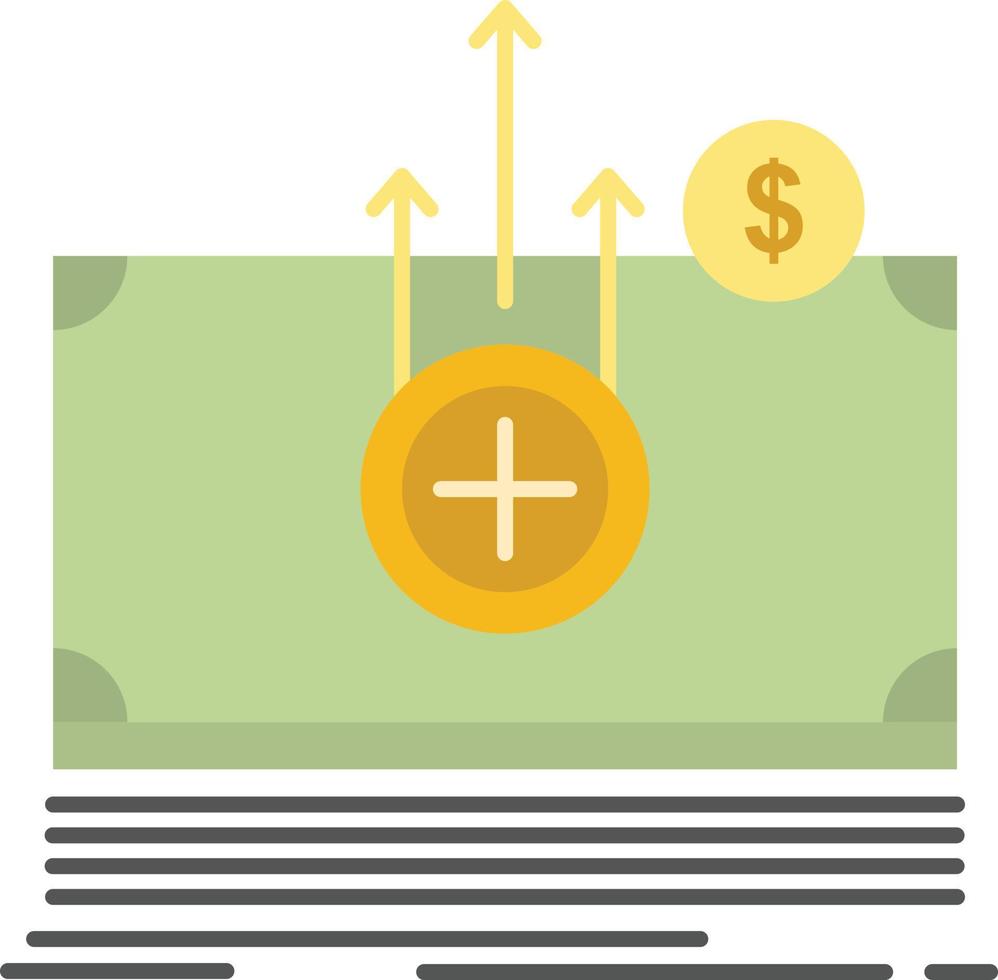 plantilla de banner de icono de vector de icono de color plano de transferencia médica de dólar de dinero