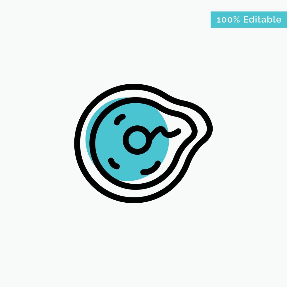 Bend Future Motion Paradox Physics turquoise highlight circle point Vector icon
