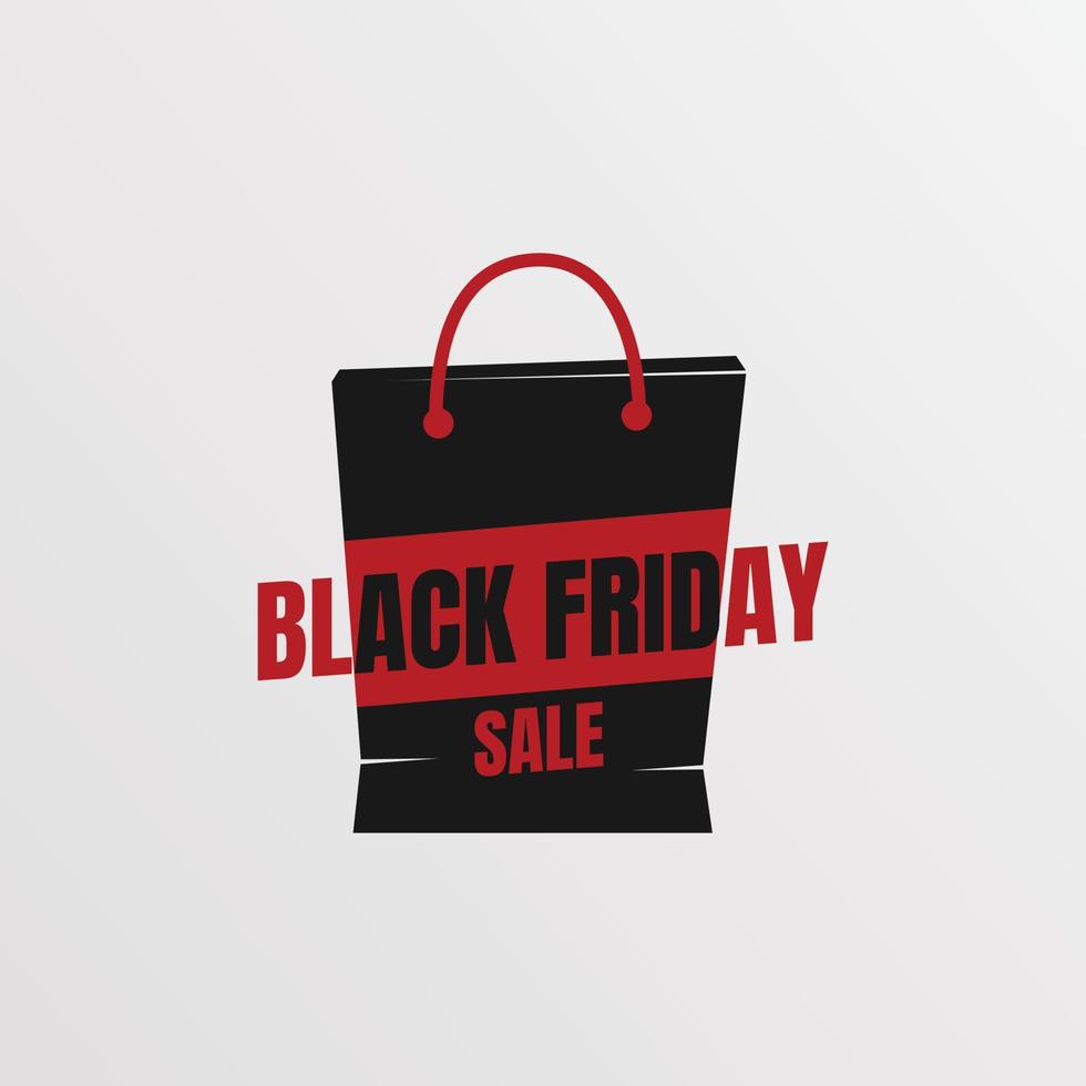 Black Friday Sale Bag, Vector Illustration, Promo Banner