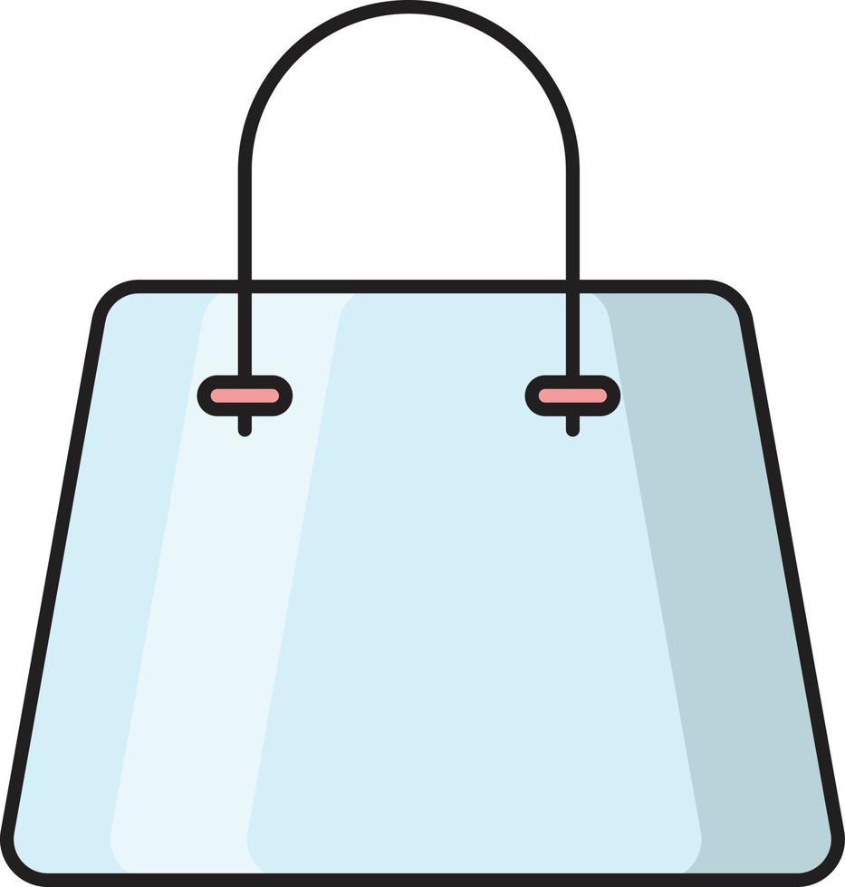 ilustración de vector de bolsa en un fondo. símbolos de calidad premium. iconos vectoriales para concepto y diseño gráfico.