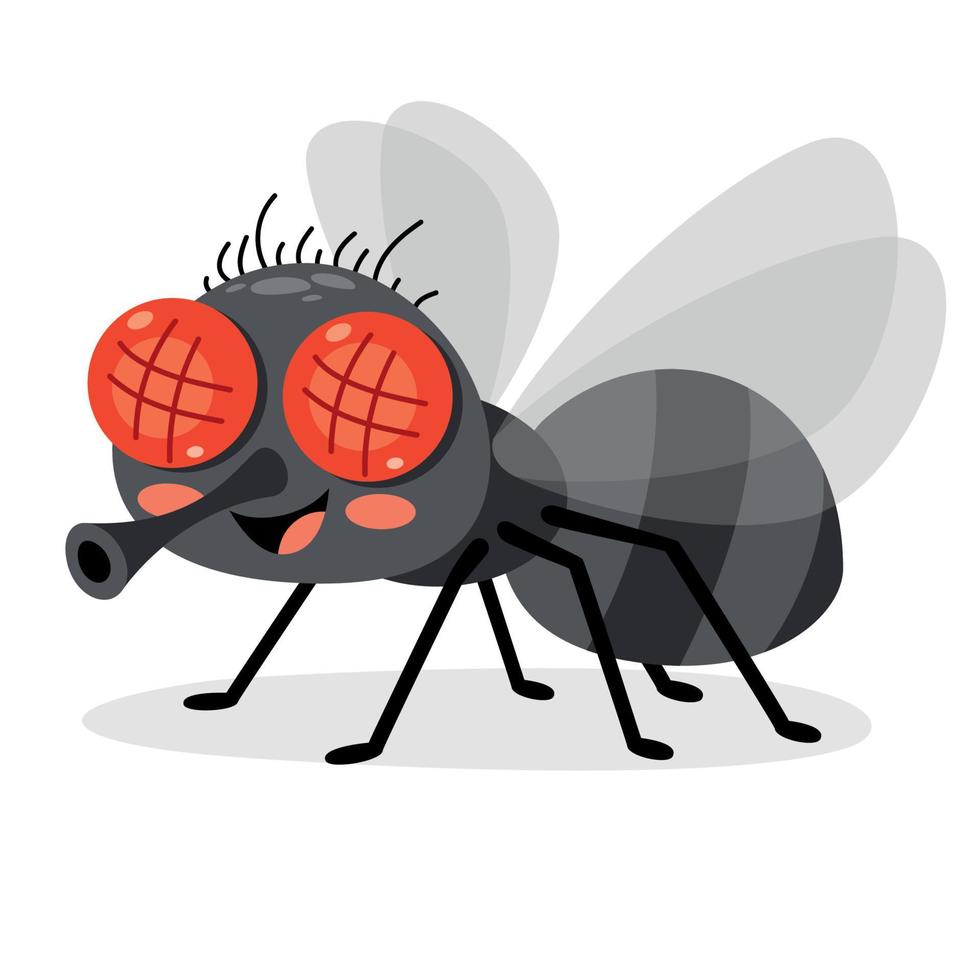 ilustración de un insecto mosca vector