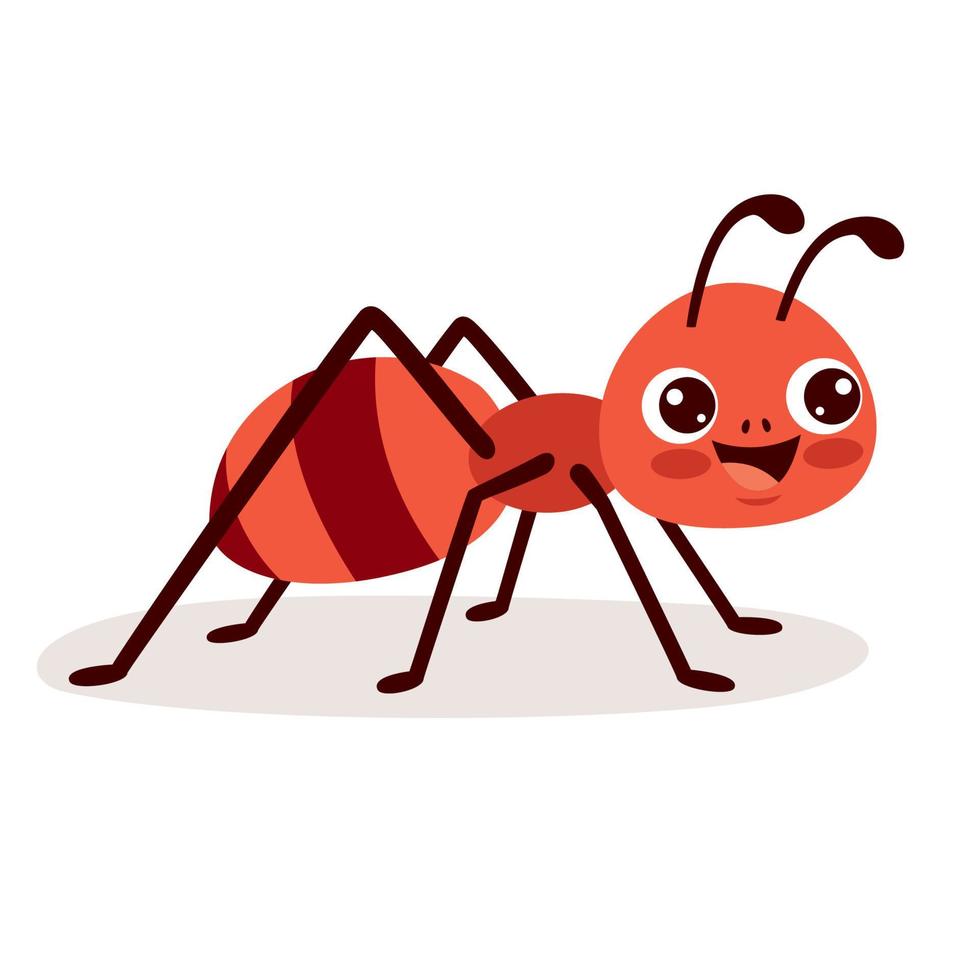 Cartoon Drawing Of An Ant vector