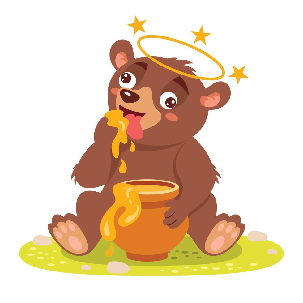 Cartoon Illustration Of A Bear vector