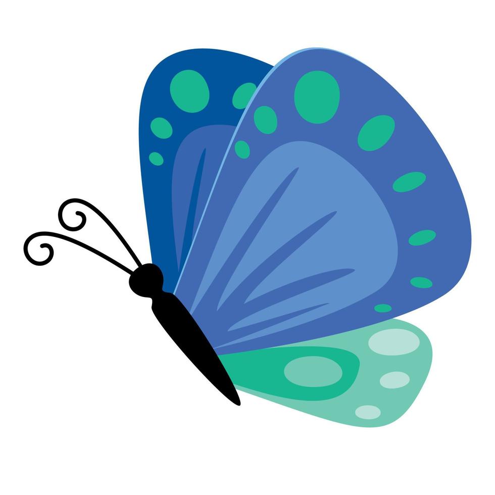 dibujo plano de una mariposa vector