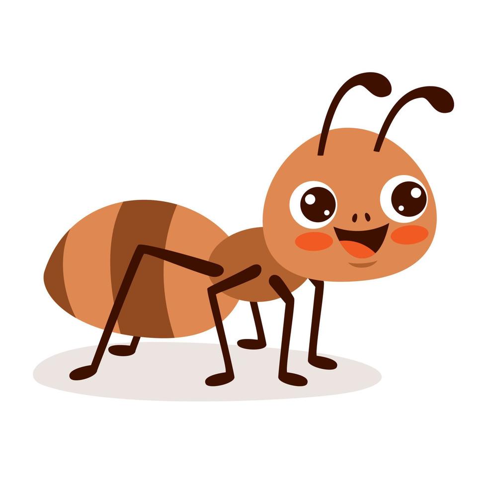 Cartoon Drawing Of An Ant vector