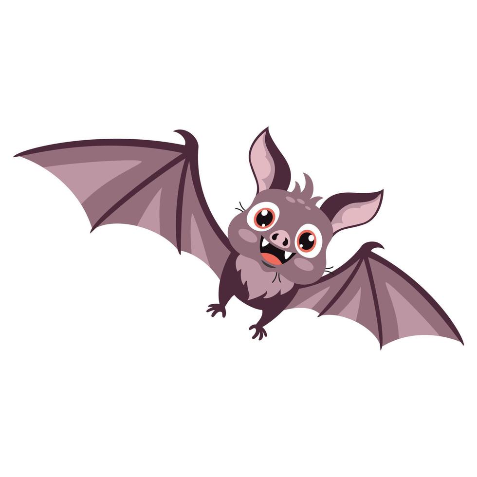 Cartoon Drawing Of A Bat vector